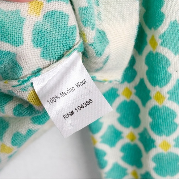 Garnet Hill 100% Merino Wool 3/4 Sleeve Sweater Sz M - Picture 5 of 6